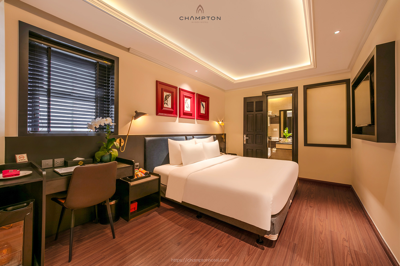 Mỗi phòng nghỉ tại Champton hotel đều được trang bị đầy đủ các tiện nghi