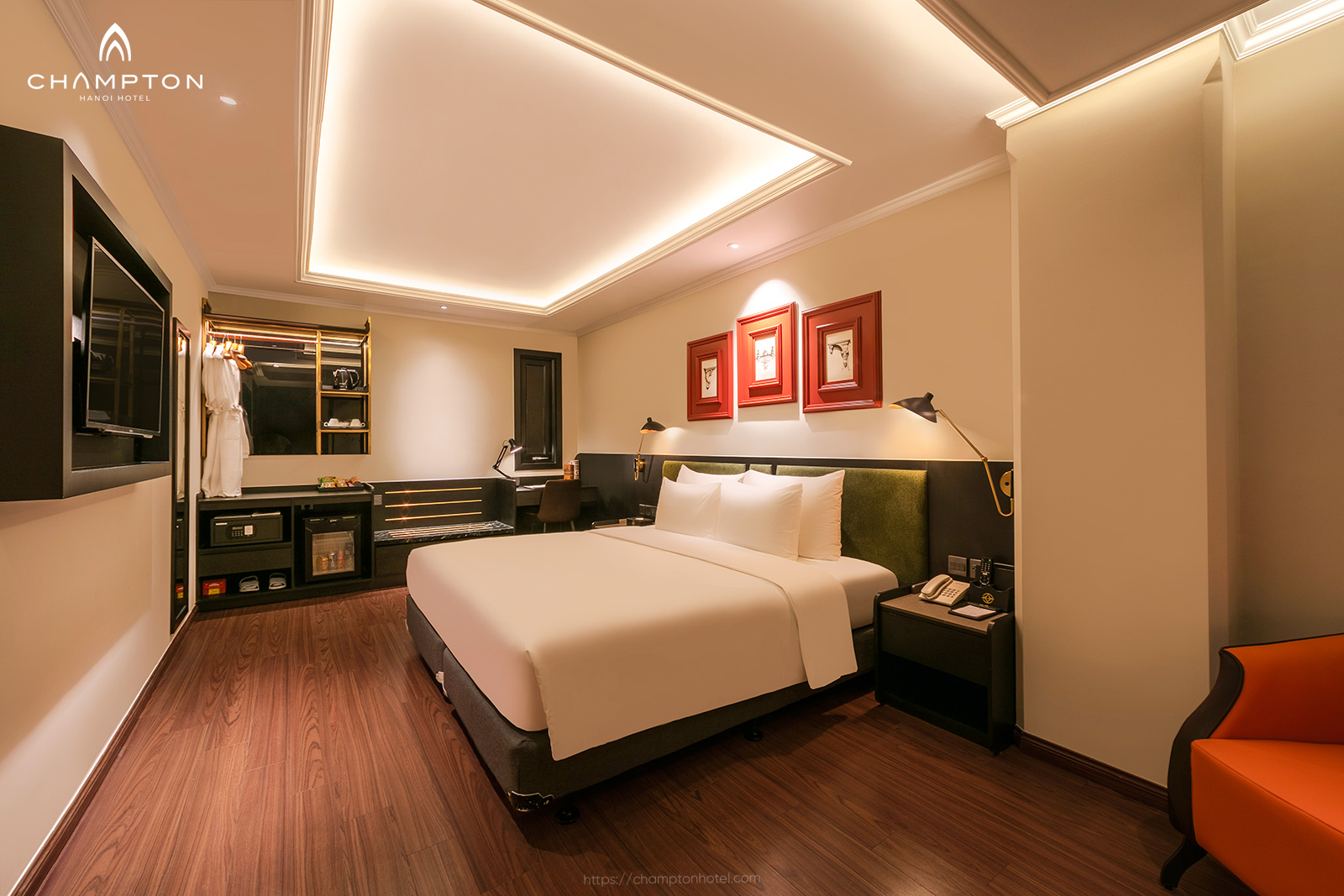 Phòng Deluxe tại Champton hotel